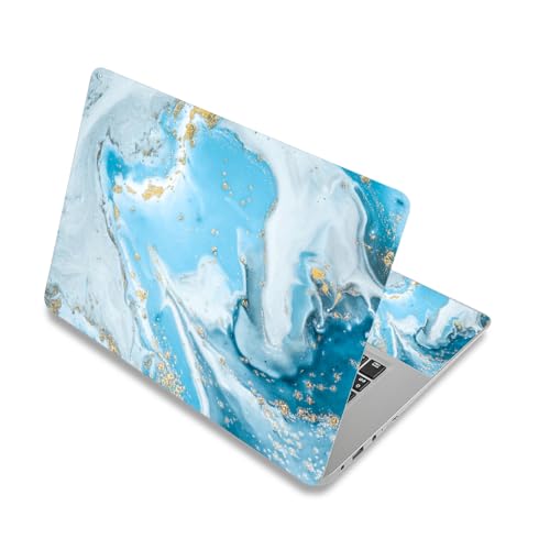 Protector artístico para portátil de 15.6 pulgadas estilo mármol para cafetería y teletrabajo
