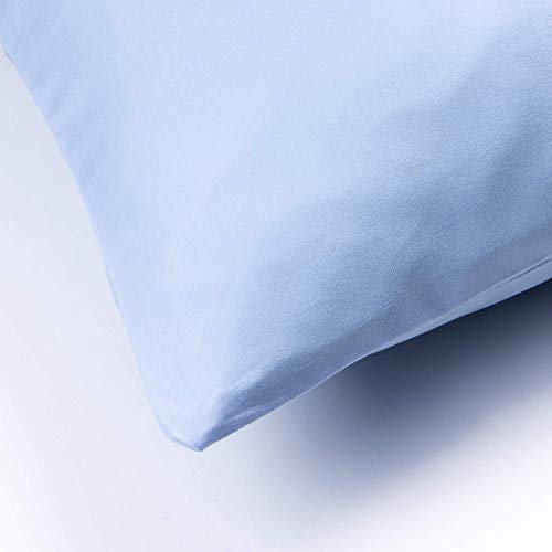 FLXXIE Microfiber Pillow Cases Queen Size Set of 2, Soft Pillowcases with Envelope Closure, Wrinkle Resistant Pillow Covers, 20x30, Sky Blue