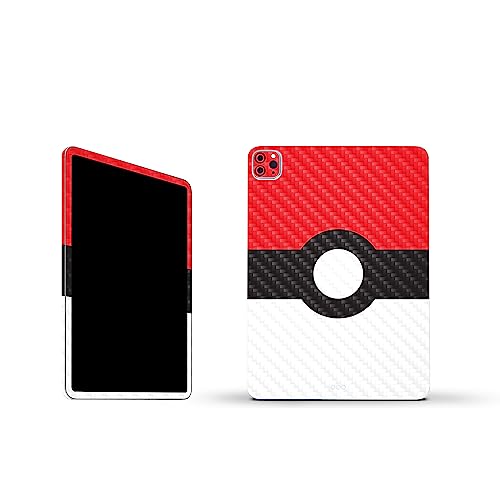 Image of MightySkins Carbon Fiber Skin Compatible with Apple iPad Pro 11 inch M2 4th Gen (2022) Full Wrap Kit - Battle Ball | Protective, Durable Textured Carbon Fiber Finish | Easy to Apply | Made in The USA