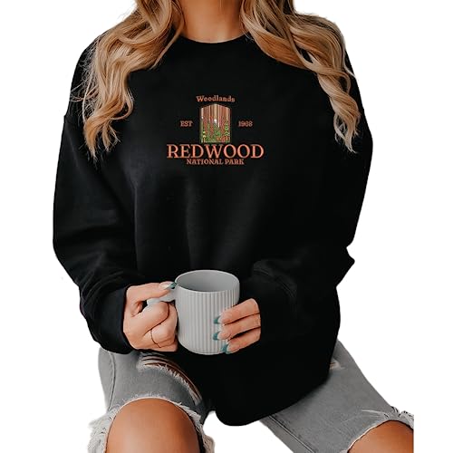 Embroidered Redwood National Park Sweatshirt, Personalised Tee Gift, Hoodie Embroidery, Natural Lover Gift, Present for Her