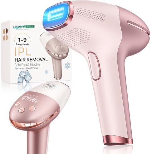 BronStore® Laser Ontharingsapparaat met Ice Cooling - IPL Ontharing Apparaat - Epileerapparaat Dames & Heren - Ontharingsapparaten - Inclusief 9 Intensiteiten & 999.999 Flitsen