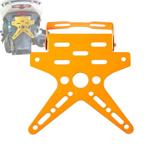 Support de plaque moto réglable avec inclinaison ajustable et bras robuste