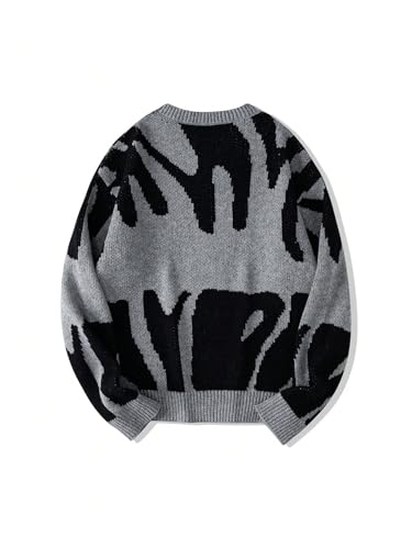 SHENHE Girl's Casual Long Sleeve Knit Sweater Jumper Tops Crewneck Drop Shoulder Pullover Sweater2