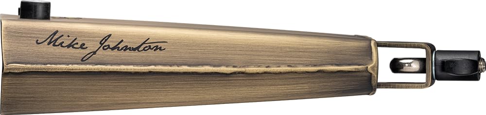 Meinl Percussion Mike Johnston Cowbell - Großes Aufschlagidiophon - Länge 7,75 Zoll - Montierbar - Groove Bell - Stahl, Vintage Finish (MJ-GB)