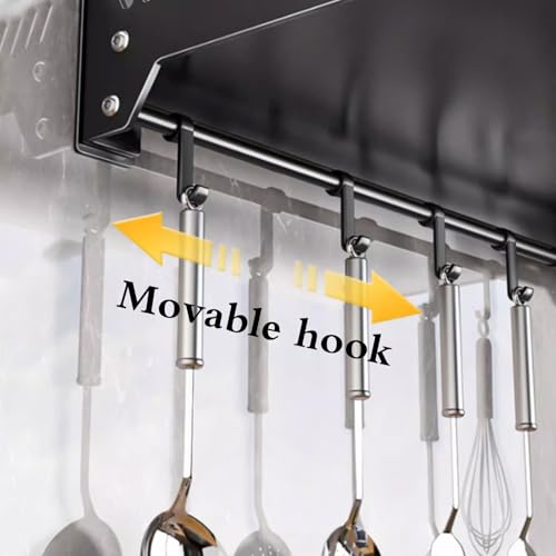 Étagère de cuisine micro-ondes murale en acier robuste antirouille