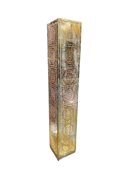 Image of Designer Laser Cut Floo.r Lam.p Metal Floor Lamps for Living Room Corner | Corner Floor Lamp | Column Floor Lamp