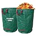 Gartenabfallsack 200Lx2,Gartensack Laubsack, Gartensäcke Grünabfall Wasserdicht Faltbar Wiederverwendbar, Behälter für Gartenabfälle,Grassack mit Griffe für Gras Laub Hecke Gartenabfall