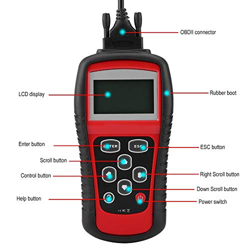 Auto Scanner Code Reader Diagnostic Tester, KW808 OBD2 OBDII EOBD Car Code Reader Diagnostic Scanner Fault Code Scan Tool