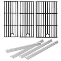 17 inch Grill Grate & Heat Plate for Charbroil Performance 4 Burner Grill 463354021 463365522 463352521 463366022 463351221 G426-0005-W1, Cooking Grate for Charbroil Grill Replacement Parts 4 Burner