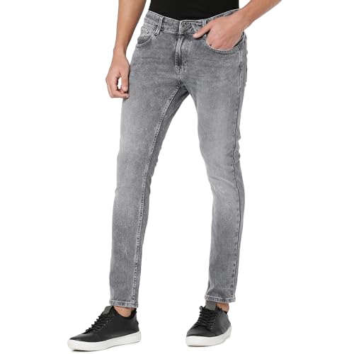 Image of Spykar Men's Mid Rise Super Skinny Jeans