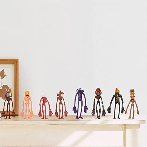 Hotplacy Siren Head Toys, 8Pcs Siren Head Horror Model, Action Figures Toys Siren Head, Cartoon Animal Home Decoration, Monster Cosplay Decorations For Kids Children Birthday Gift #TOP6