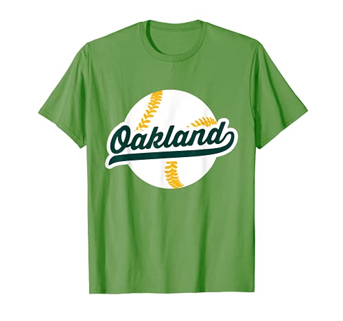 Oakland Baseball Vintage California Pride Love City Maglietta