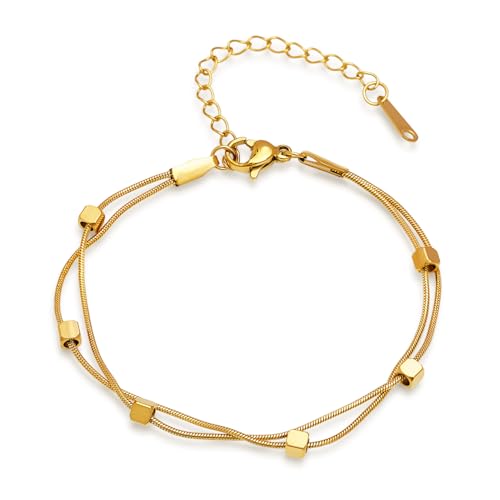 Image of Rubans Demi Fine Stainless Steel Bracelet Waterproof Gift for Women & Girls