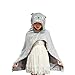XKUN Coperta con Cappuccio Giocattoli di Peluche Peluche Totoro Unicorn Dinosauro Cloak Coperta Aria Condizionata Coperta Mantys Cape Kids Girls Regali-100X80Cm Totoro