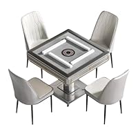 Amazon | elesnmb 全自動 麻雀卓 ドテーブル 家庭用 椅子4脚付き 40mm