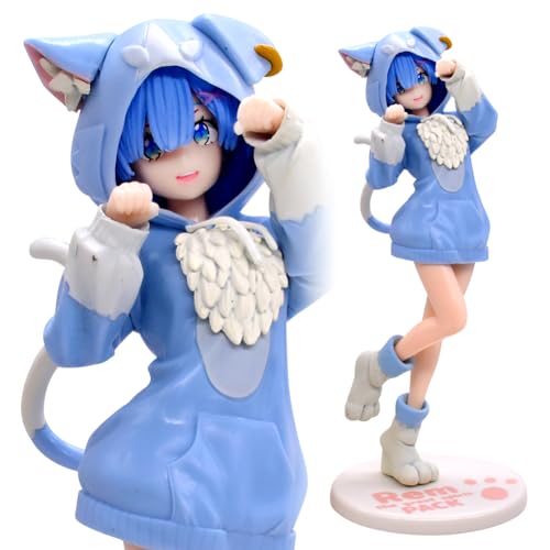 Figura de acción Emil-ia, Re Zero Figuras, Starting Life in Another World, modelo de figura de anime de Emil-ia, colección de anime de 8,2 pulgadas, adornos de escritorio de muñecas, regalos para fans