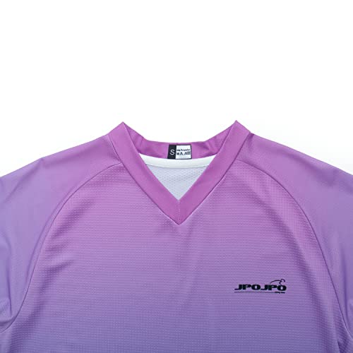 Himybb DIRT BIKE CLOTHES Women Motocycle Shirt Long Sleeve Off-Road Mountain Cycling Dirt Bike Jersey T-Shirt Breathable Purple L thumb #2