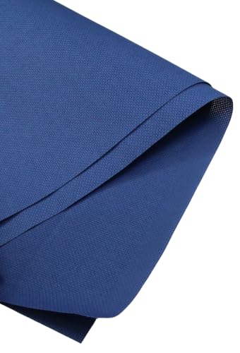 Image of KCS 12 inch x 59 inch (30cmx 149cm) 18 Count Cotton Aida Cloth Cross Stitch Fabric (Jeans Blue)