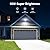 Onforu 65W LED Flood Lights Outdoor with Knuckle Mount, 7800LM Super Bright Garage Security Lights, IP66 Waterproof, 6500K Outside led Lights for Yard, Garage, Garden 2 Pack