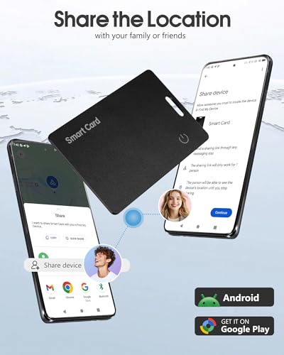 Zoilytech Wallet Tracker Card for Android,Rechargeable Tag Wallet Finder, Thin and Light Smart Card IP68 Waterproof Tracker Item Locator for Google Find Hub App(Android Only) - image 5