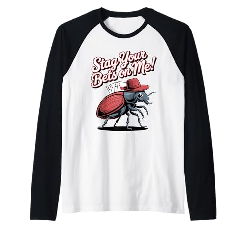 Stag Your Bets On Me Stag Beetle Raglan Tee