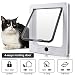 Sailnovo Katzenklappe Hundeklappe 4 Wege Facile-Verschluss für Katzen und kleine Hunde, Installieren Leicht mit Teleskoprahmen, Cat Flap Klappe Hundetür Katzentür Haustierklappe 23.5 * 27 * 5,5 cm