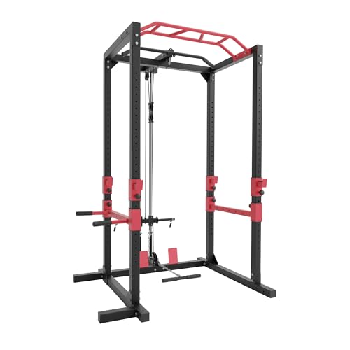 Ultrasport Power Rack, Rejilla multifuncional para entrenamiento efectivo todo cuerpo, construcción...