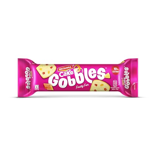 Image of Britannia Gobbles Bar Cake Fruity Fun, 110 g