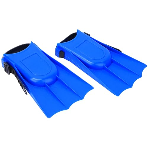 Generic Aletas de natación para niños Aletas de buceo profesionales de PVC equipo de buceo ligero para niños piscina playa azul 19x11.5 Cm 114g (25 metros-30 metros)