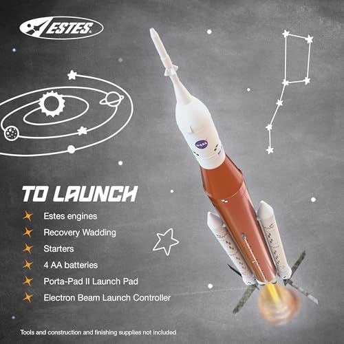 Estes 2206 NASA SLS Flying-Rocket-Building Kit, Beginner Replica Flying-Rocket-Model Kit for Ages 10+ - Image 4