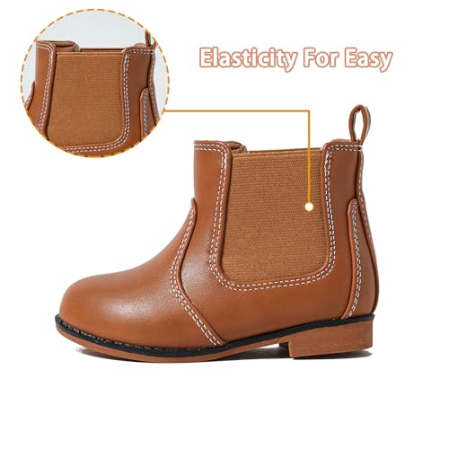 Girls Boots Fashion Ankle Boots for Girls Chelsea Booties for Toddler/Little Kids4