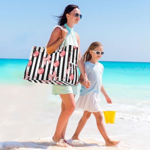 Image of senya Large Beach Bags Totes Swim Canvas Tote Shoulder Bag Water Resistant Bags for Gym Travel Daily