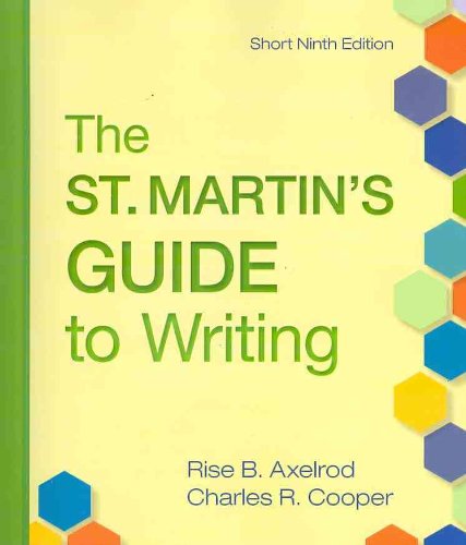 St. Martin's Guide to Writing 9e Short & e-Book & Pocket...