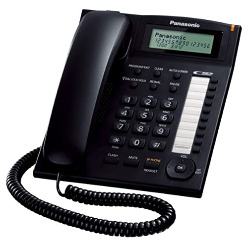 Panasonic KX-TS880EXB Telefono Fisso a Filo con Vivavoce e Identificativo