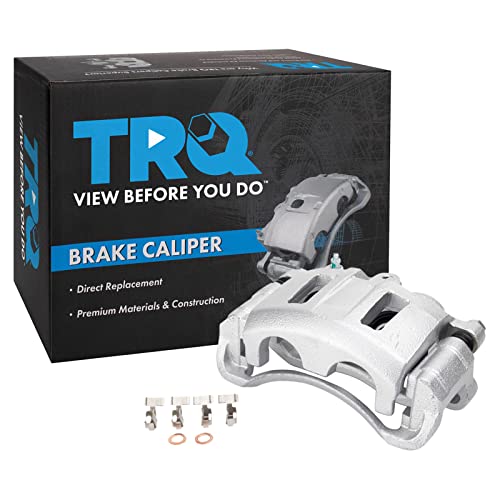 Image of TRQ Front Right Brake Caliper w /Bracket Passenger Side | For 1998-2005 Chevrolet Blazer 1998-2004 S10 1998-2001 GMC Jimmy Sonoma 1998-2000 Isuzu Hombre Oldsmobile Bravada