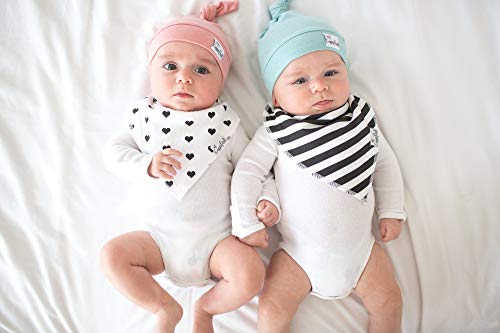 Image of Copper Pearl Baby Beanie Hat Top Knot Stretchy Soft Darling