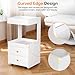 Salon Trolley Cart, Esthetician Cart with 2 Drawer & 2 Trays, 2 Lockable Wheels Hair Styling Station, Tool Organizer Storage Cabinet for Beauty Spa Barbershop, White