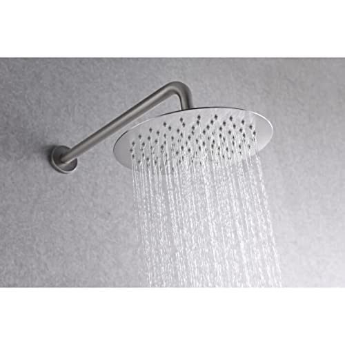 IMEX - Conjunto de ducha empotrado pared monomando de 2 vias color níquel cepillado - SERIE LINE GPD038/NQ