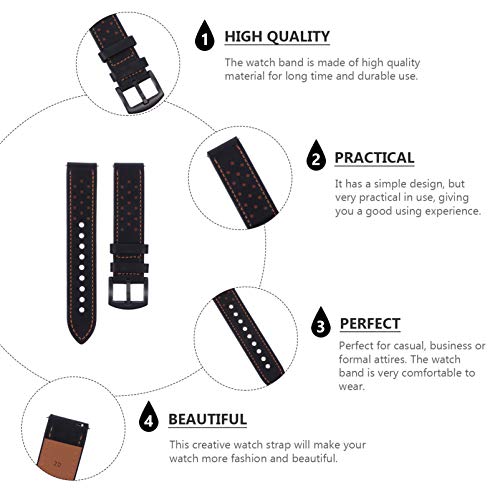 ULTECHNOVO Pulseira de RelÃ³gio de Couro Pulseira de RelÃ³gio de Couro ClÃ¡ssico de SubstituiÃ§Ã£o C