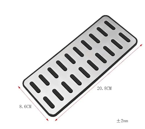 Alamor 1 Stücke Auto 304 Ss Original Rest Pedal Pad Innen Fußstütze Abdeckung Aluminiumlegierung Universal Für Kia
