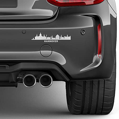 Auto-Dress Stadt Hannover, Heck-Auto-Aufkleber 20x5cm (Schwarz Matt) Auto-Dress Stadt Hannover, Heck-Auto-Aufkleber 20x5cm (Schwarz Matt)