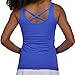 SOFIBELLA UV Colors X Womens Tennis Tank Top - Valley Blue/M