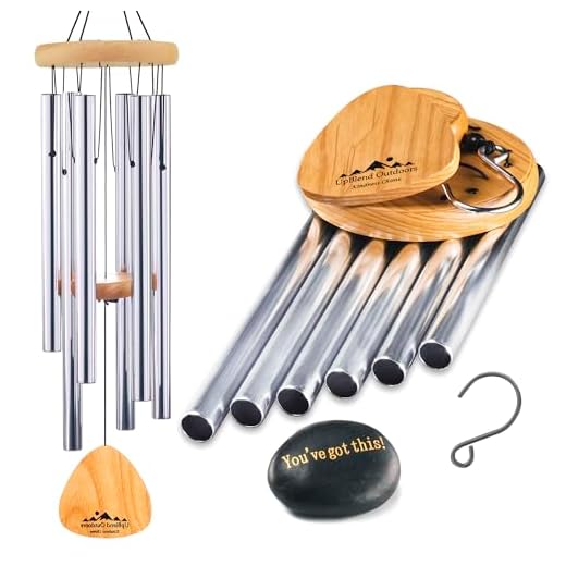 UpBlend Outdoors Wind Chimes for People who Like Their Neighbors 2 - an Amazing Addition to a Patio, Porch, Garden, or Backyard - 29" Total Length.