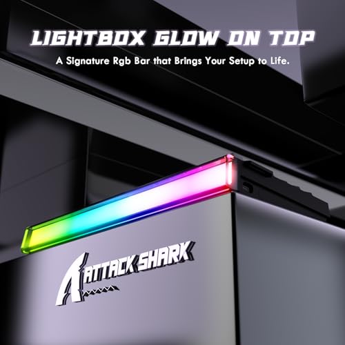 Image of ATTACK SHARK R85 HE Wired 75% RT Mechanical RGB Gaming Keyboard-Moonlight | 8K Polling,0.005mm Accuracy,0.08MS Latency,256K Scan,Hall Effect Magnetic Switch,5 Layer Sound Damped,Driver for PC Mac FPS