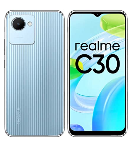 Image of COVERBLACK Rubber Back Cover for Realme RMX3581 / C30 - Transparent