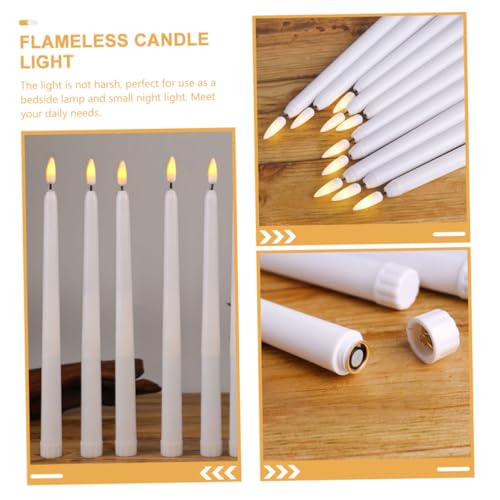 Velas de bateria de halloween SHINEOFI sin fuego para decorar con niños 5