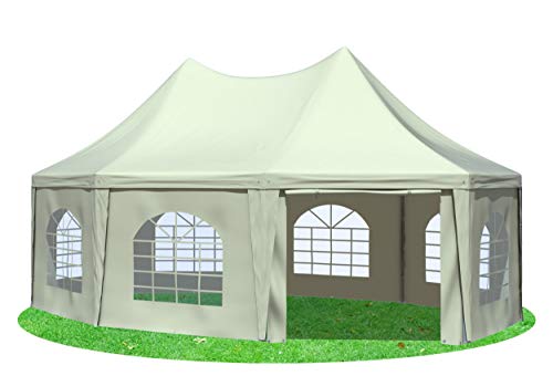 Stabilezelte Gartenpavillon 5x6,8m mit Seitenteilen Arabica Pagodenzelt...