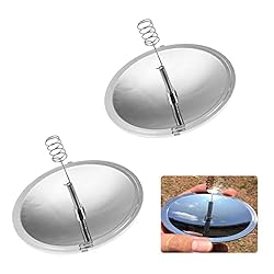 Encendedor Solar,Espejo Parabólico,Encendedores So...: El paquete incluye: dos encendedores solares, el fuego es generado por un reflector parabólico. Material: de plástico aluminizado, duradero y ligero. Fácil de transportar: los fuegos solares son pequeños y fáciles de llevar en la bolsa cuando se acam...