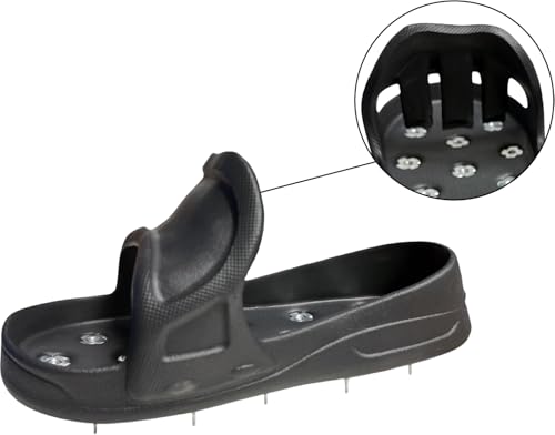 Pangolino | Nagelschuhe | Nagelsohle | Einfache Verwendung | Größe: L | zum Begehen von frisch gegossenem Epoxidharz, Estirch und Nivellier- & Spachtelmassen | Größe: Large