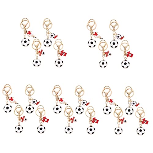 Porte-clés de football Toddmomy pour sac à dos et décoration de clés sport